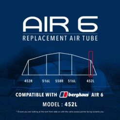 Air 6 Replacement Air Tube (End - 425L) -Eurohike go 190077 z