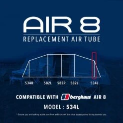 Air 8 Replacement Air Tube (534L) 7 Air 8 Replacement Air Tube (534L) -Eurohike go 190088 z