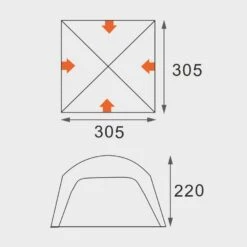 Genus Shelter V2 -Eurohike go 350972 c