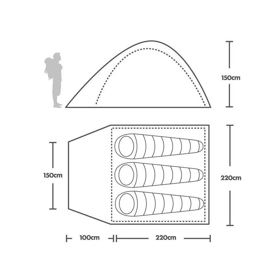 Tamar 3 Person Tent 4 Tamar 3 Person Tent - Image 2
